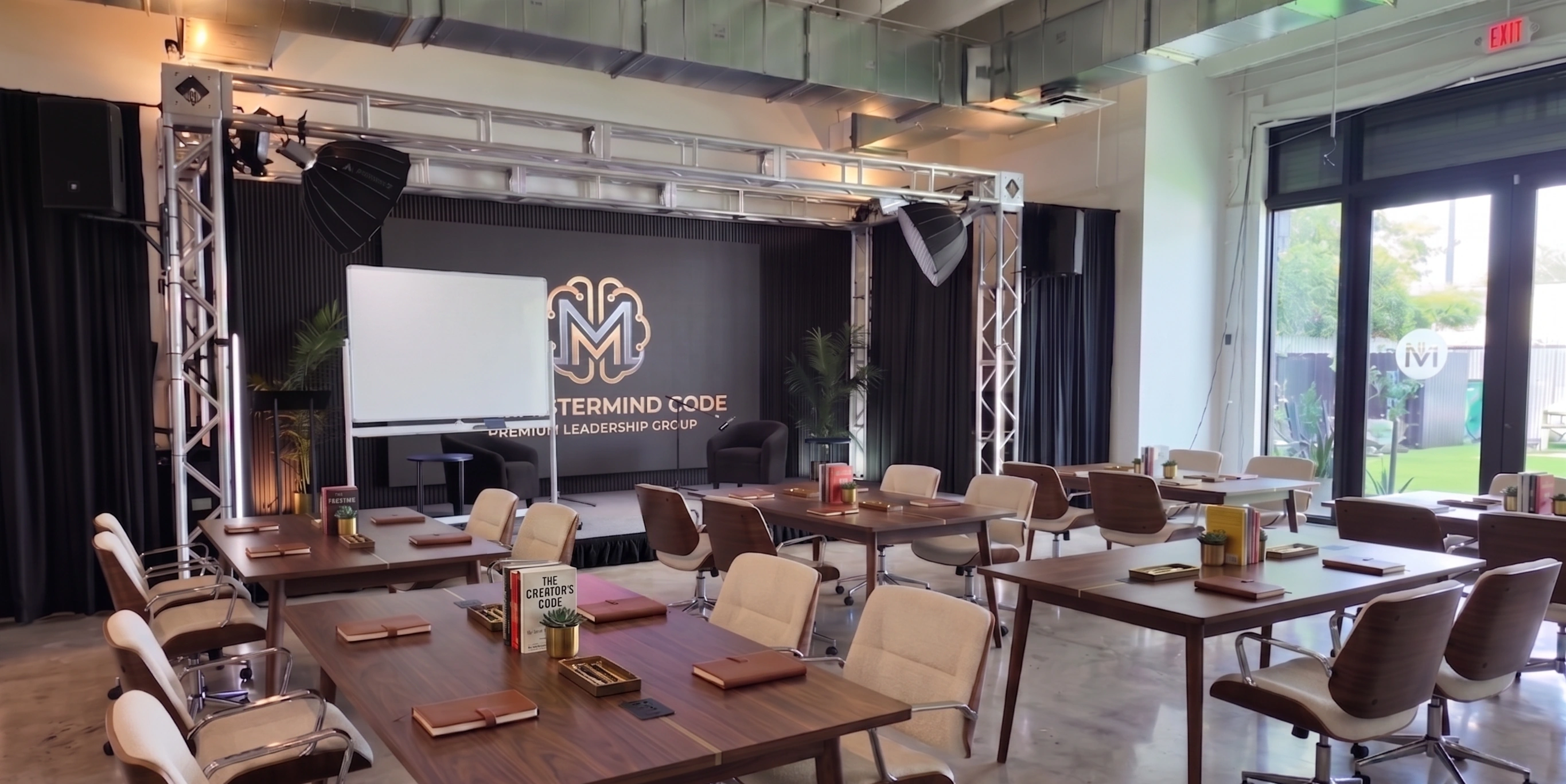 In Person and Virtual Event Space - Production rendering